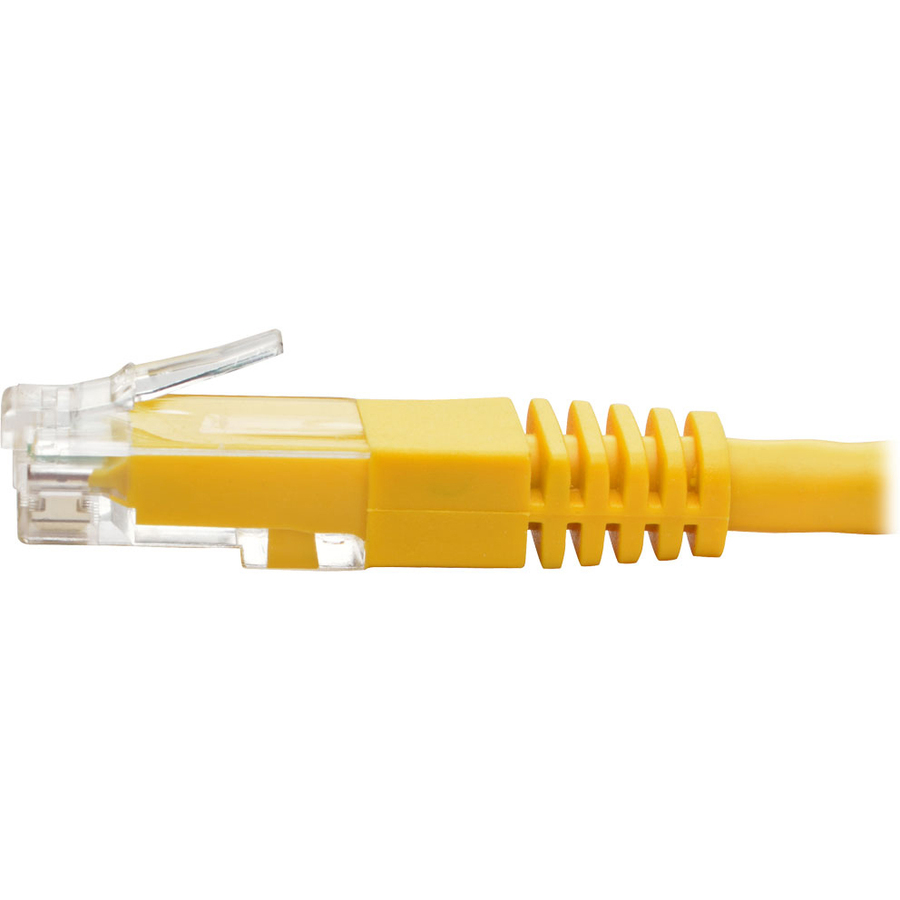 Tripp Lite by Eaton Cat6 Gigabit Molded (UTP) Ethernet Cable (RJ45 M/M) PoE Yellow 25 ft. (7.62 m)