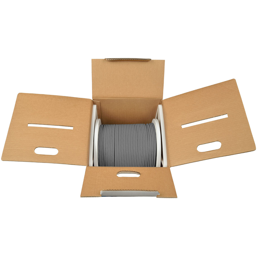 Tripp Lite by Eaton Cat6 Gigabit Bulk UTP Stranded 24 AWG CMR PVC Cable Gray 1000 ft. (304.8 m) TAA