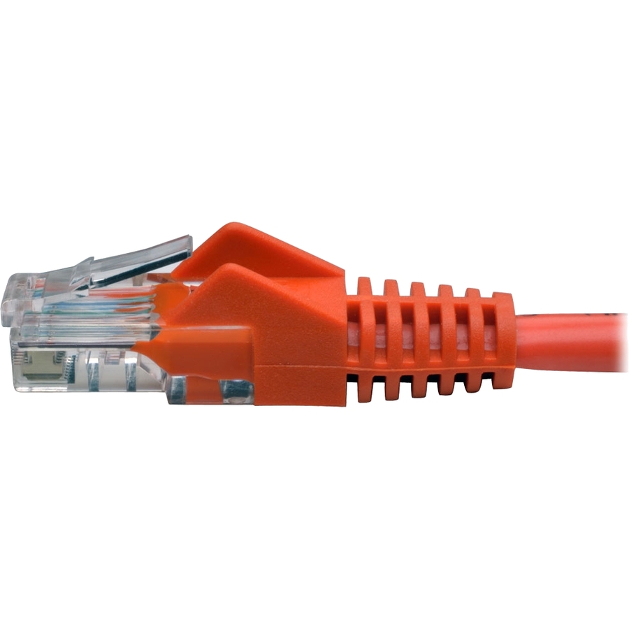 Eaton Tripp Lite Series Cat5e 350 MHz Snagless Molded (UTP) Ethernet Cable (RJ45 M/M), PoE - Orange, 25 ft. (7.62 m)