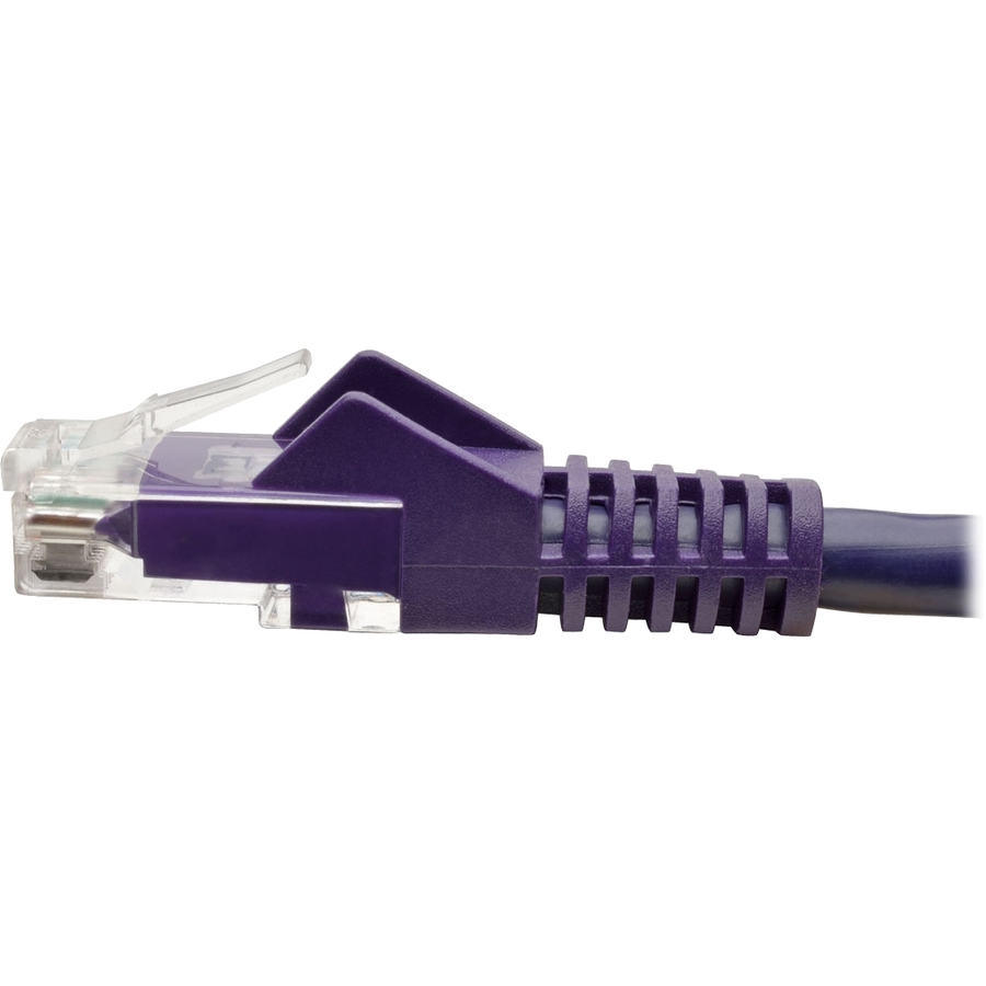 Tripp Lite by Eaton Cat6 Gigabit Snagless Molded (UTP) Ethernet Cable (RJ45 M/M) PoE Purple 15 ft. (4.57 m)
