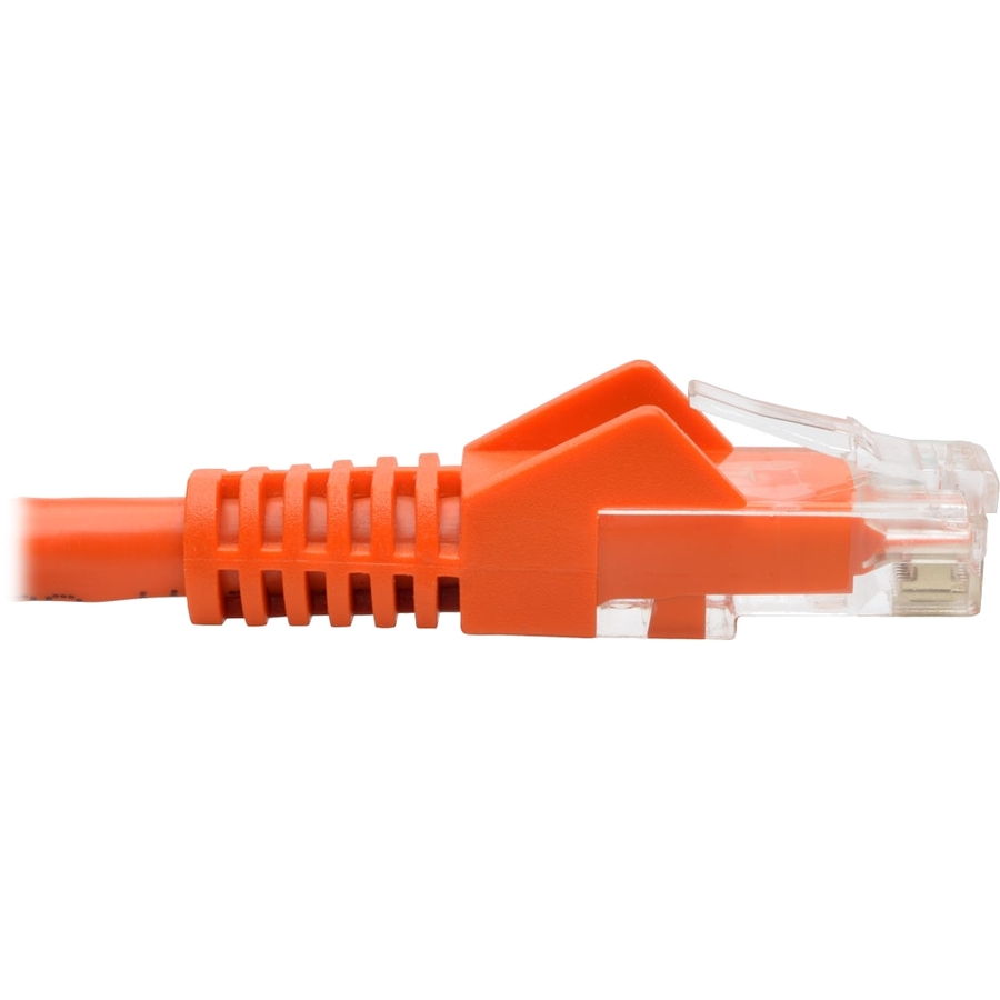 Tripp Lite by Eaton Cat6 Gigabit Snagless Molded (UTP) Ethernet Cable (RJ45 M/M) PoE Orange 15 ft. (4.57 m)