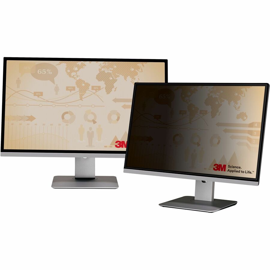 3M™ Privacy Filter for 24in Monitor, 16:10, PF240W1B - For 24" Widescreen LCD Monitor - 16:10 - Scratch Resistant, Fingerprint Resistant, Dust Resistant - Anti-glare