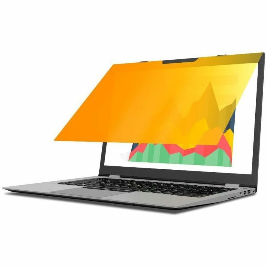 3M Gold Privacy Filter for 13.3in Laptop with COMPLY Flip Attach, 16:9, GF133W9B Gold, Glossy - For 13.3" Widescreen LCD Notebook - 16:9 - Scratch Resistant, Dust Resistant = MMMGF133W9B