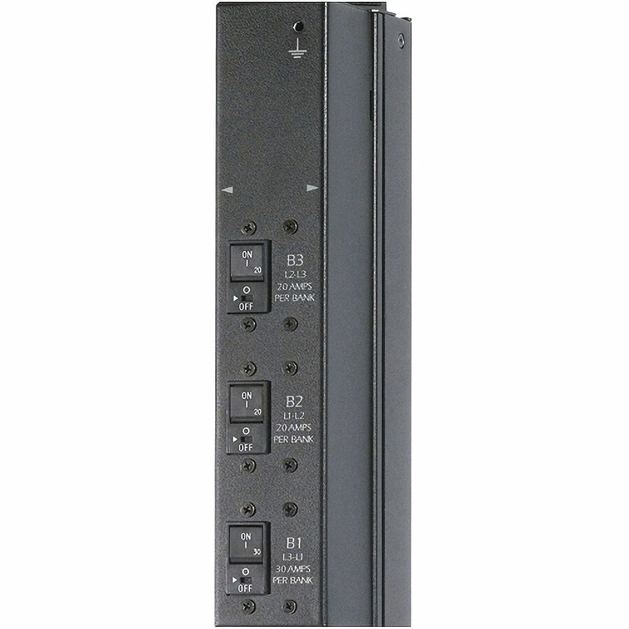 APC NetShelter Metered Rack PDU, Zero U, 14.4kW, 208V, 24 C13, 4 C19, 2 NEMA L6-30R outlet