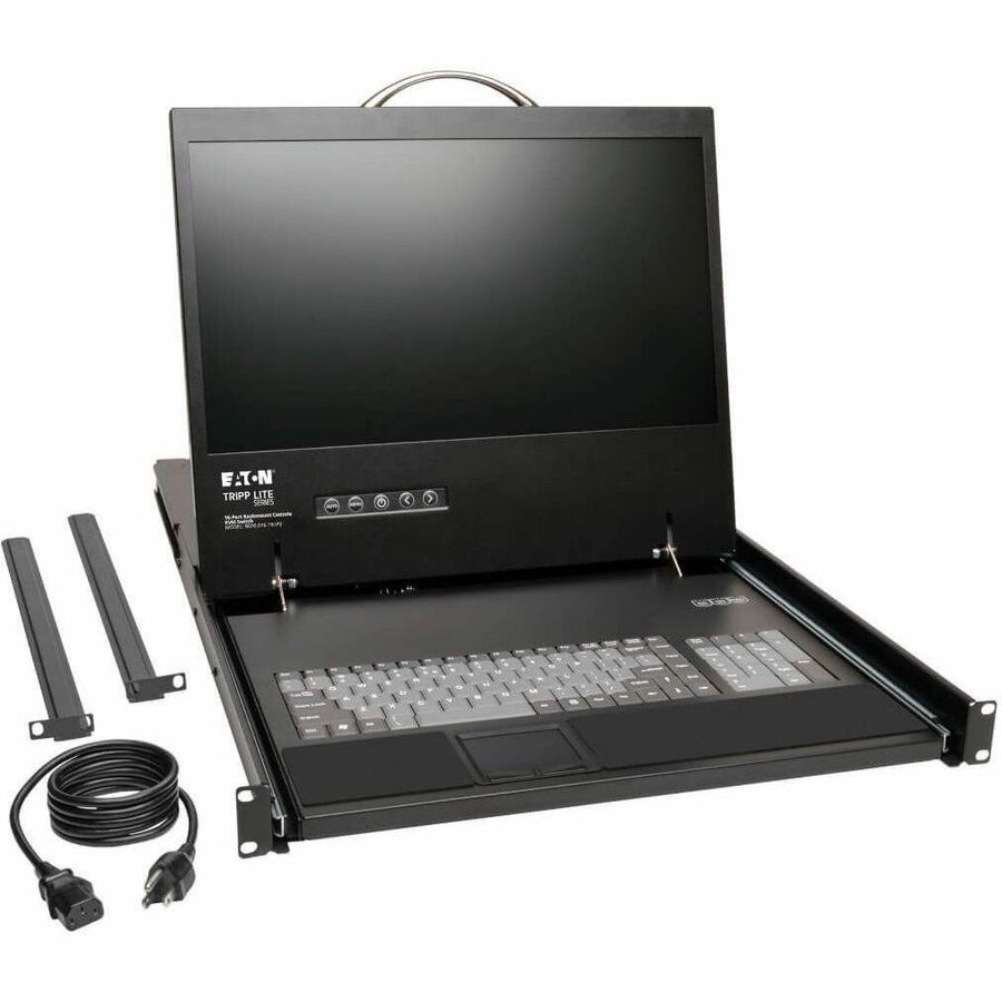 Tripp Lite by Eaton NetCommander 16-Port Cat5 KVM over IP Switch - 19 in. LCD 2 Remote + 1 Local User 1U Rack-Mount