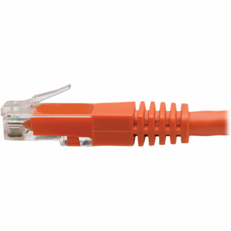 Eaton Tripp Lite Series Cat6 Gigabit Molded (UTP) Ethernet Cable (RJ45 M/M), PoE, Orange, 15 ft. (4.57 m)