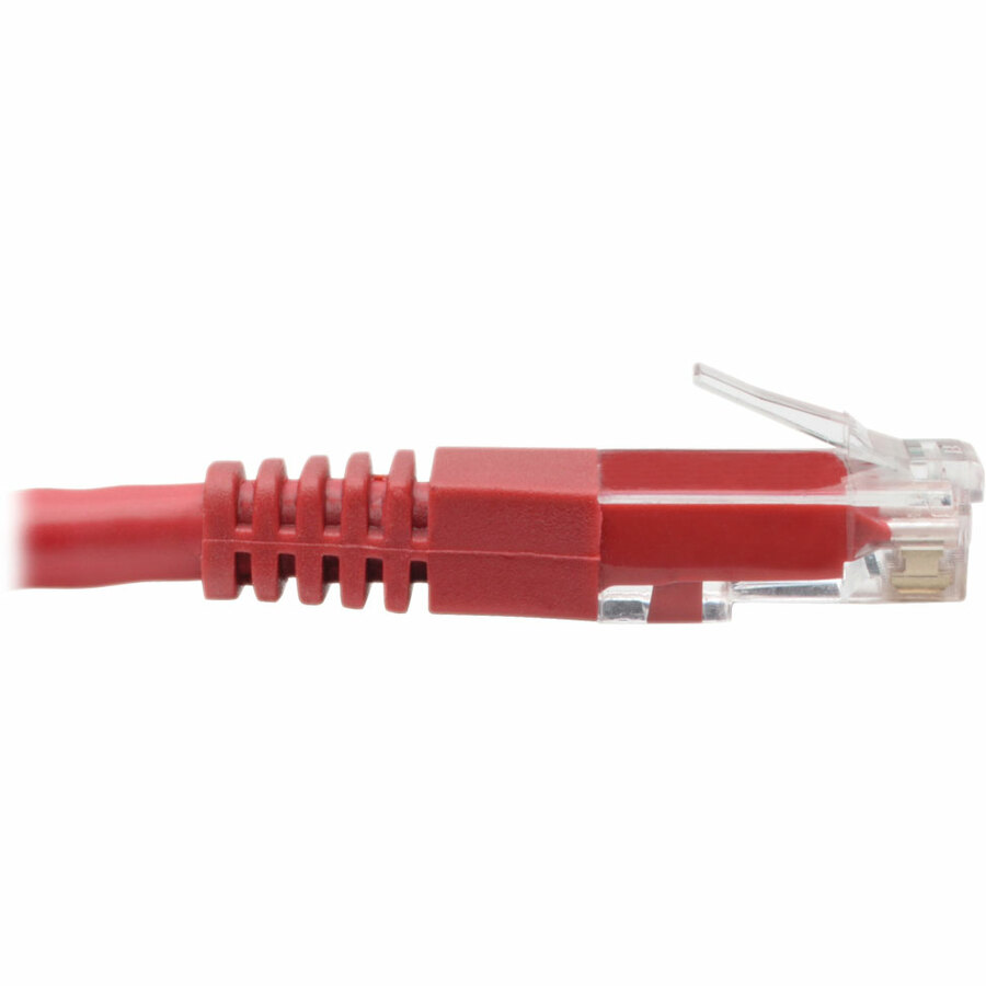 Tripp Lite by Eaton Cat6 Gigabit Molded (UTP) Ethernet Cable (RJ45 M/M) PoE Red 15 ft. (4.57 m)