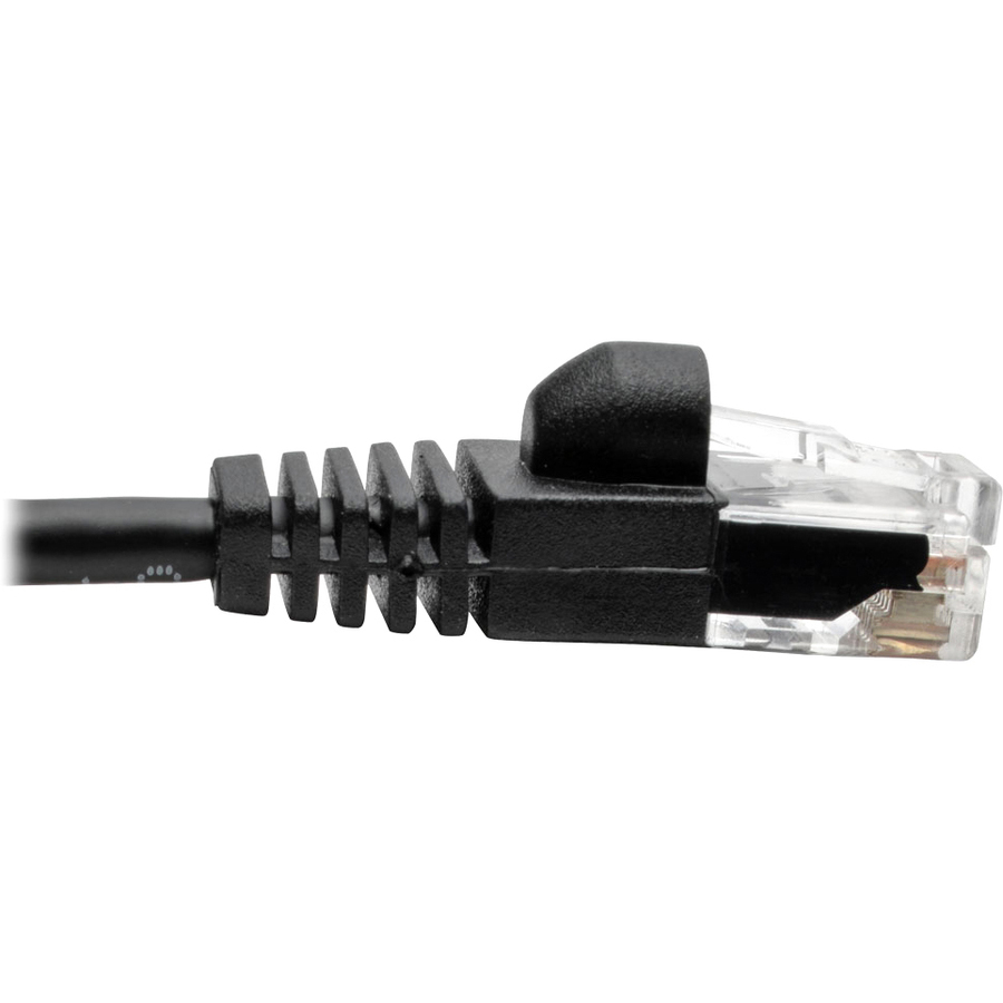 Tripp Lite by Eaton Cat6a 10G Snagless Molded Slim UTP Ethernet Cable (RJ45 M/M) Black 2 ft. (0.61 m)