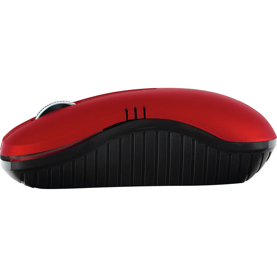 Verbatim Wireless Notebook Optical Mouse, Commuter Series - Matte Red - Optical - Wireless - Radio Frequency - Matte Red - 1 Pack - USB Type A - 1200 dpi - Scroll Wheel - 3 Button(s) - Symmetrical = VER99767