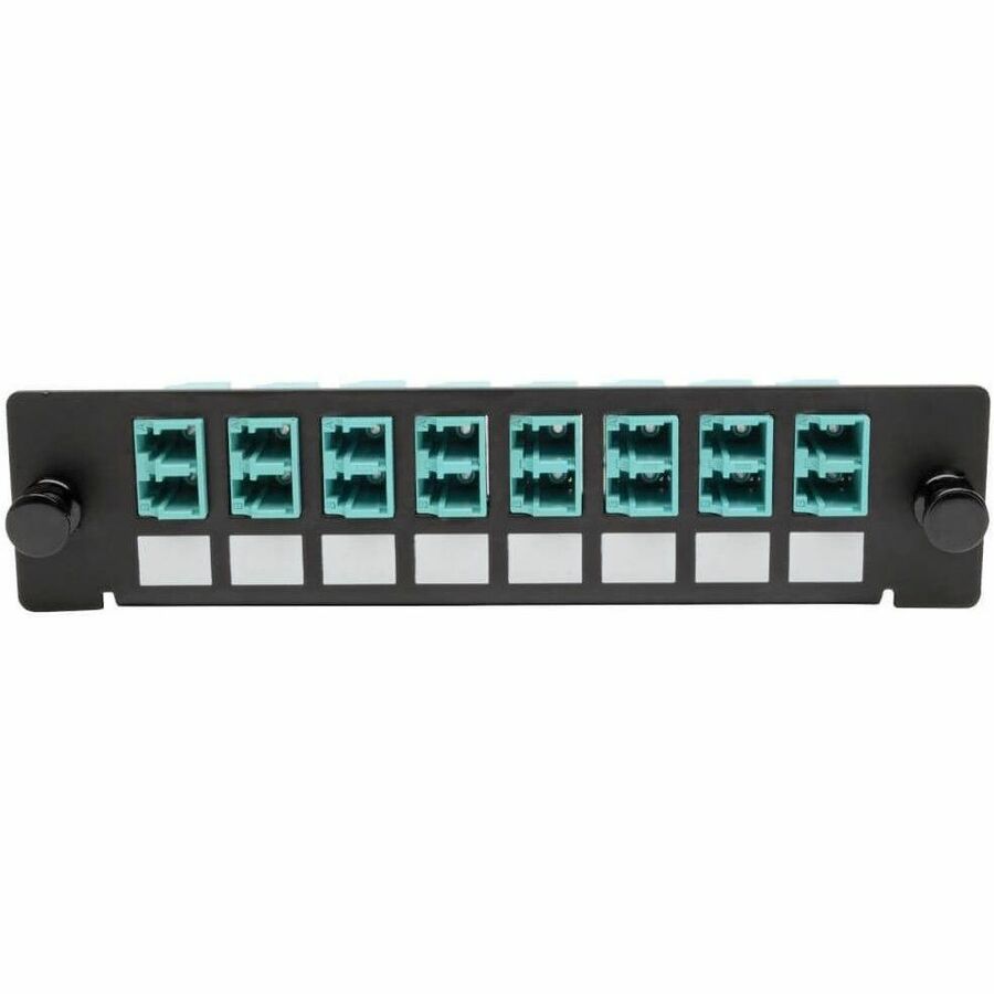 Tripp Lite by Eaton High-Density Fiber Adapter Panel (MMF/SMF) 8 LC Duplex Connectors Black