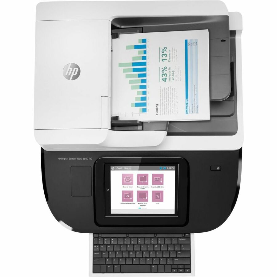 HP Digital Sender 8500 Sheetfed Scanner - 600 dpi Optical