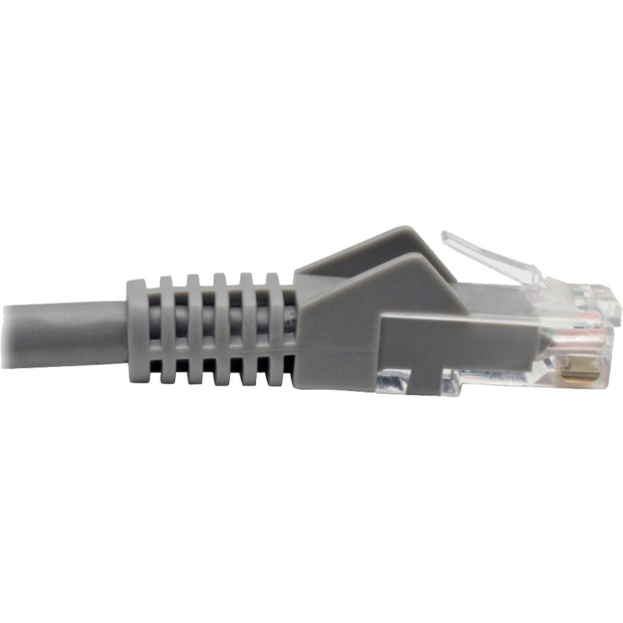 Tripp Lite by Eaton Cat6 Gigabit Snagless Molded (UTP) Ethernet Cable (RJ45 M/M) PoE Gray 6-in. (15.24 cm)