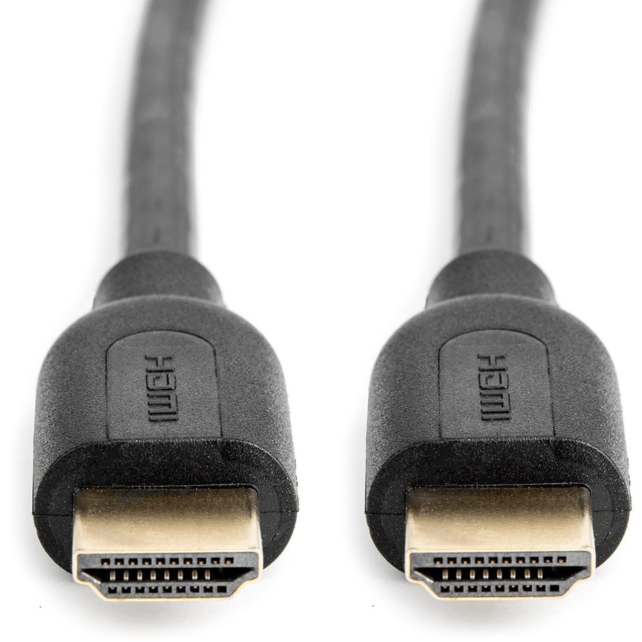 Rocstor Premium 10 ft 4K High Speed HDMI to HDMI M/M Cable - Ultra HD HDMI 2.0 Supports 4k x 2k at 60Hz with resolutions up to 3840x2160p and 18Gbps Bandwidth - HDMI 2.0 to HDMI 2.0 Male/Male - HDMI 2.0 for HDTV, DVD Player, Stereo Receiver, Digital Signage Projector, Gaming Console, Audio/Video Device, TV, Digital Video Recorder - 10 ft (3m) - 1 Retail Pack - 1 x HDMI Male - 1 x HDMI Male - Gold Plated Connectors - Shielding - Black - HDMI CABLE ULTRA HD 4Kx2K