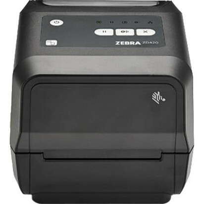 Zebra ZD420 Desktop Thermal Transfer Printer - Monochrome - Label/Receipt Print - Ethernet - USB