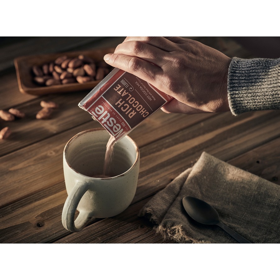 Nestle® Rich Chocolate Hot Cocoa Packets - Powder - 0.17 oz - Packet - 6 / Carton - 50 / Box