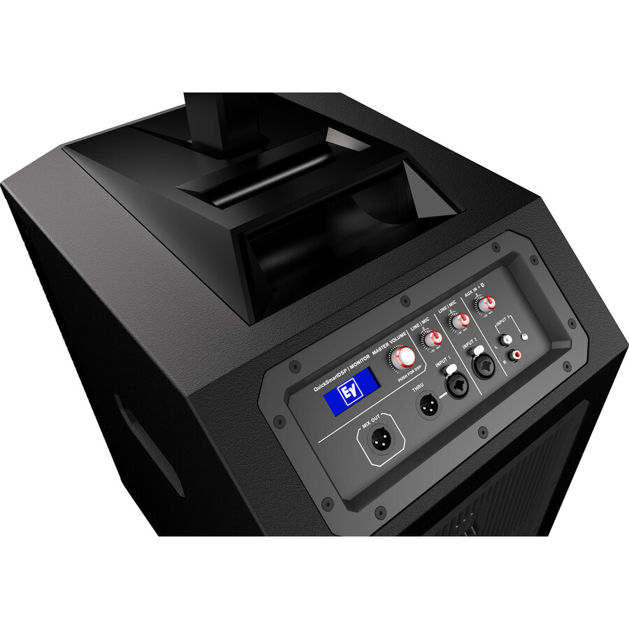 Bosch EVOLVE 50 black column speaker system with 1,000 W output for portable event audio — alternate view 3