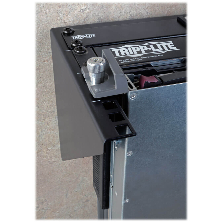 Tripp Lite by Eaton Wallmount Rack 2U Vertical Rack Bracket 175lb Capacity - Load Capacity - Black