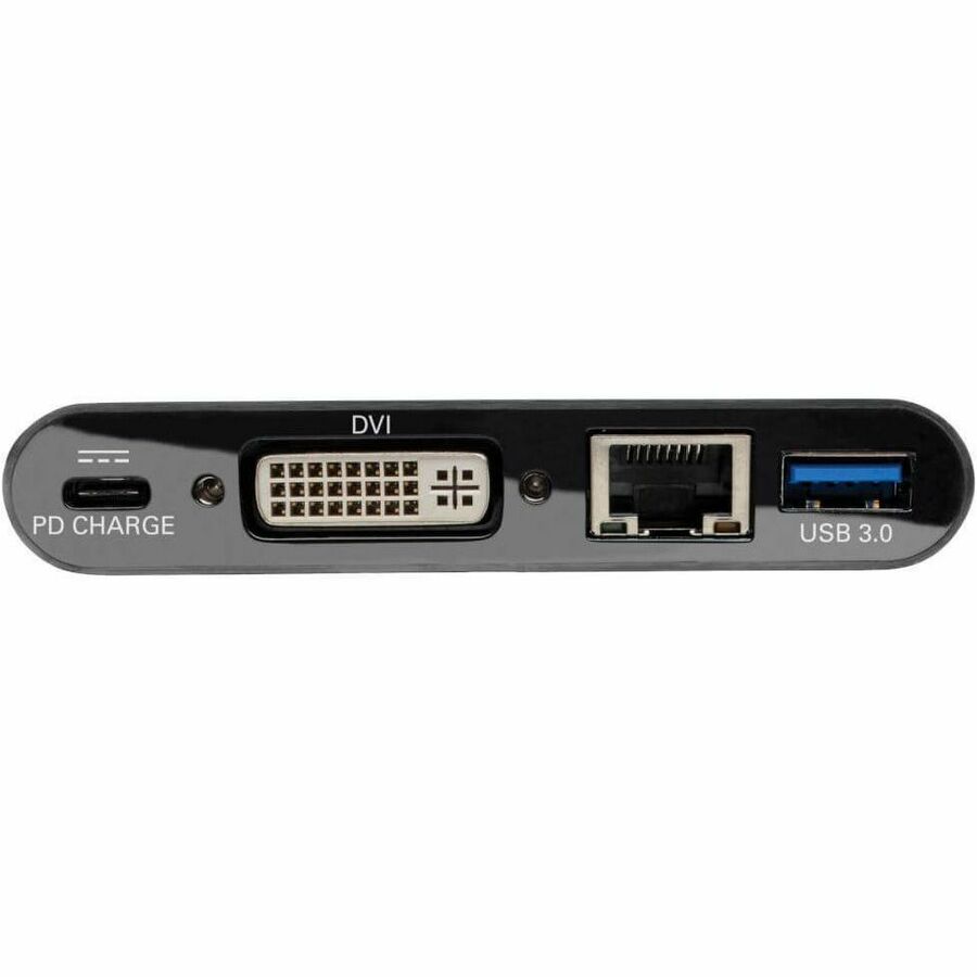 Tripp Lite by Eaton USB C to DVI Multiport Adapter Converter Docking Station Thunderbolt 3 Compatible USB Type C to DVI, USB-C, USB Type-C