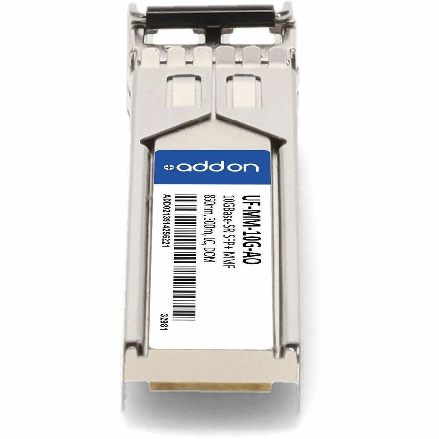 AddOn Ubiquiti UF-MM-10G compatible 10G SFP+ multimode transceiver with LC connector and 850 nm wavelength — alternate view 3