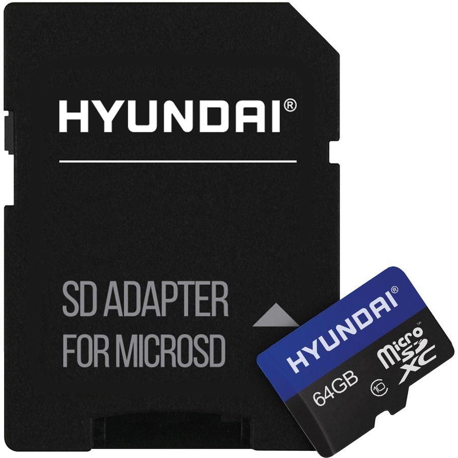HYUNDAI 64GB Premier microSDXC UHS-I / Class 10 Memory Card with