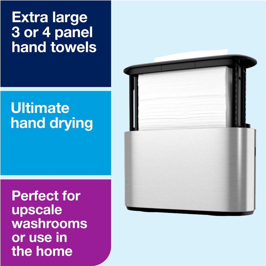 TORK Xpress Countertop Multifold Hand Towel Dispenser - Multifold Dispenser - 7.9" Height x 12.7" Width x 4.6" Depth - Plastic, Metal - Stainless - Compact, Lockable - 1