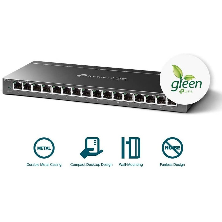 TP-Link 16 Port Gigabit Switch | Easy Smart Managed | Plug & Play