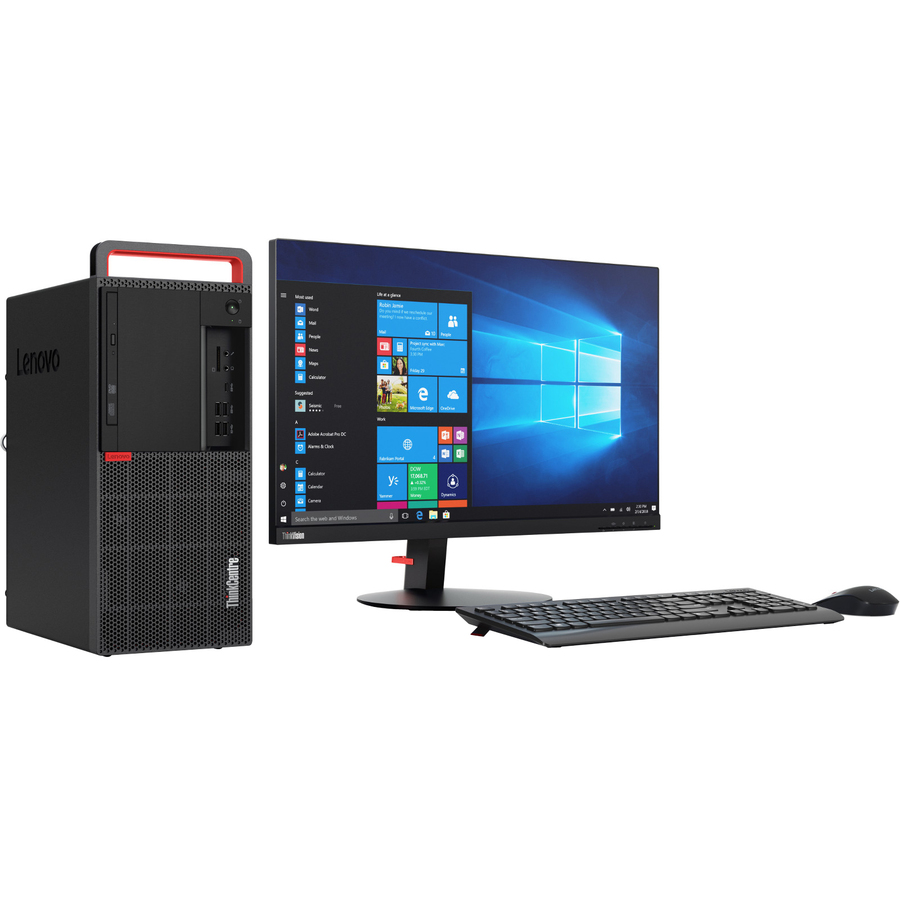 Lenovo ThinkCentre M920t 10SF002CUS Desktop Computer - Intel Core i7 8th Gen i7-8700 3.20 GHz - 16 GB RAM DDR4 SDRAM - 512 GB SSD - Tower - Raven Black