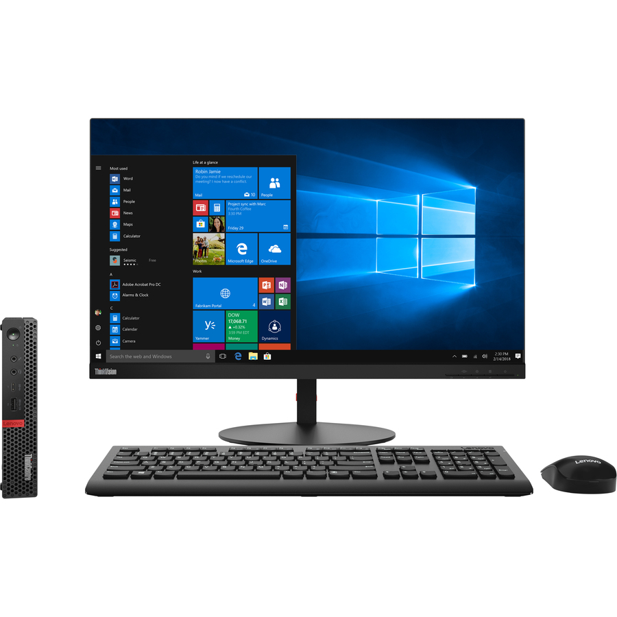 Lenovo ThinkCentre M920x Desktop Computer - Intel Core i7 8th Gen i7-8700T 2.40 GHz - 8 GB RAM DDR4 SDRAM - 256 GB SSD - Tiny - Raven Black