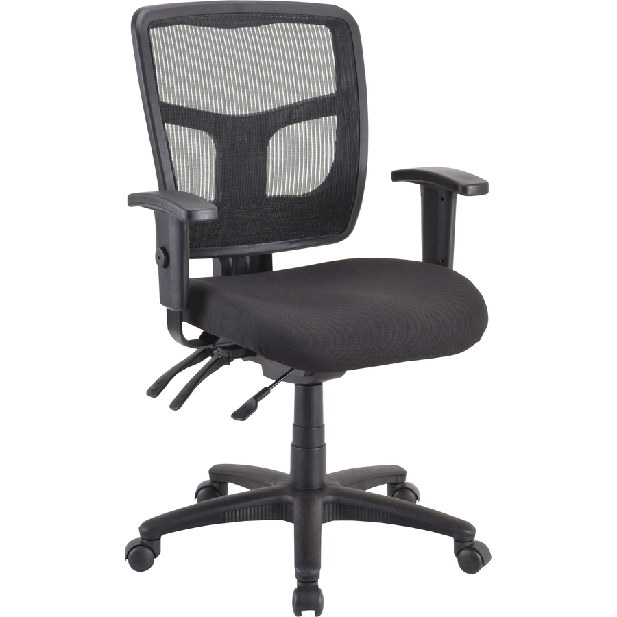 Lorell Mid-Back Chair Frame - Black - 1 Each = LLR86211