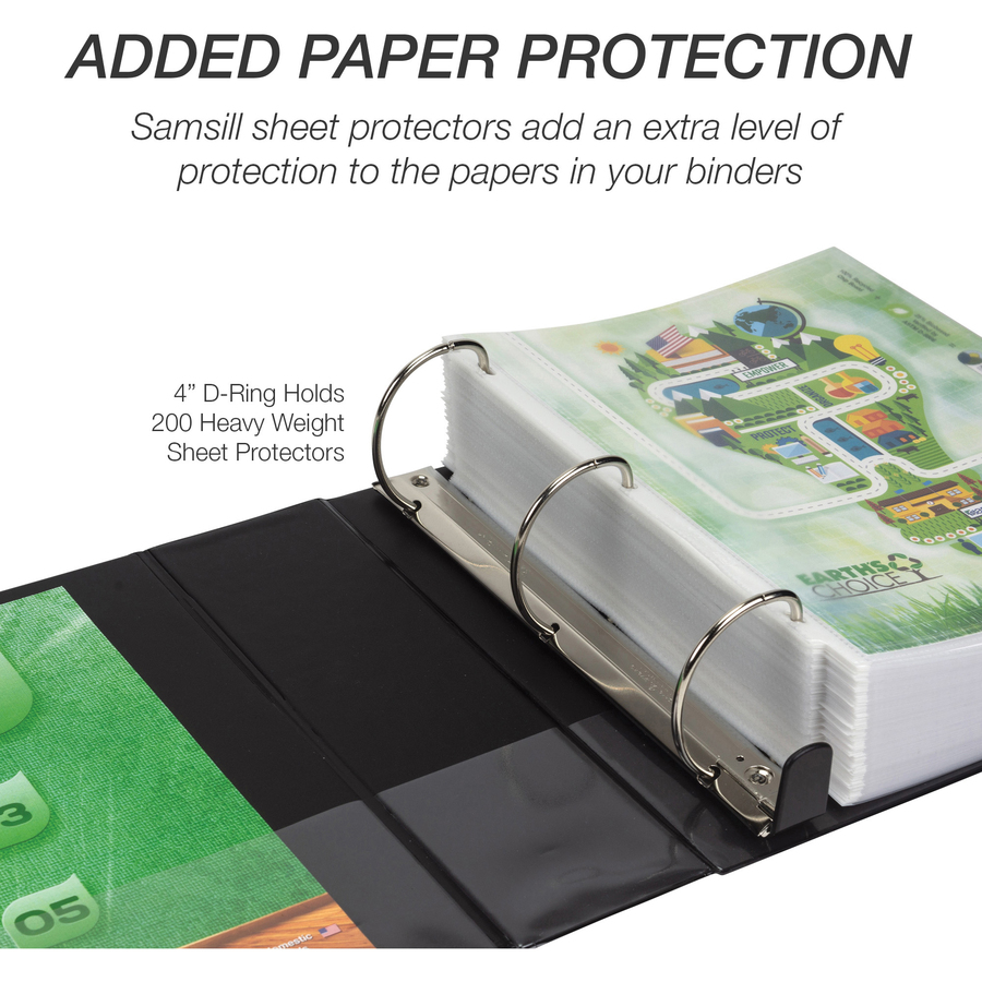 Picture of Samsill Earth's Choice Heavy Duty 4" Biobased USDA Certified Eco-friendly Storage Binder