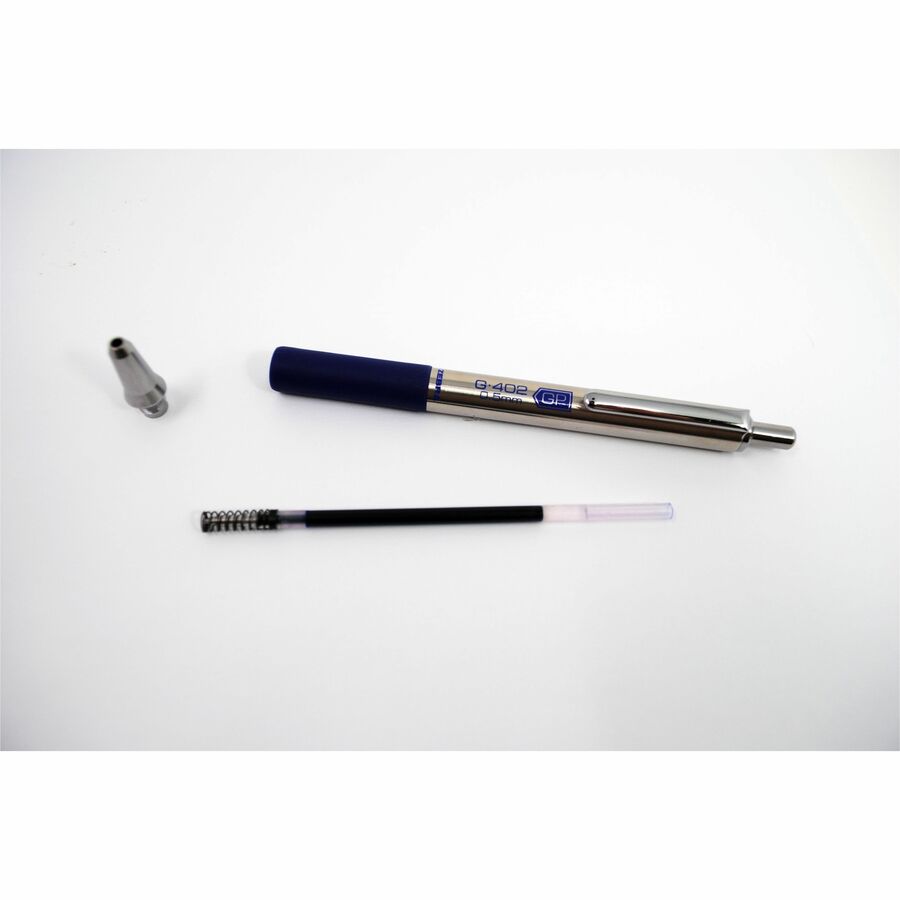 Zebra Pen G-301 JK Gel Stainless Steel Pen Refill - 0.70 mm, Medium Point - Black  Ink - Acid-free - 2 / Pack