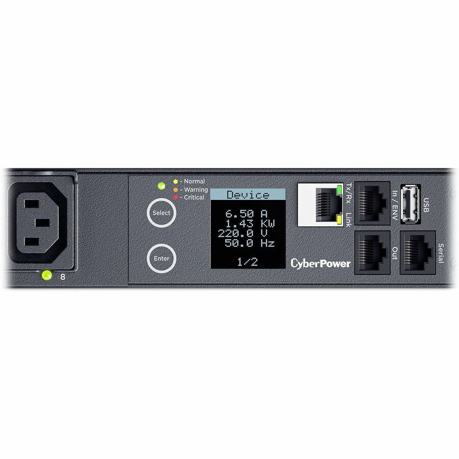 CyberPower PDU41005 Single Phase 100 - 240 VAC 20A Switched