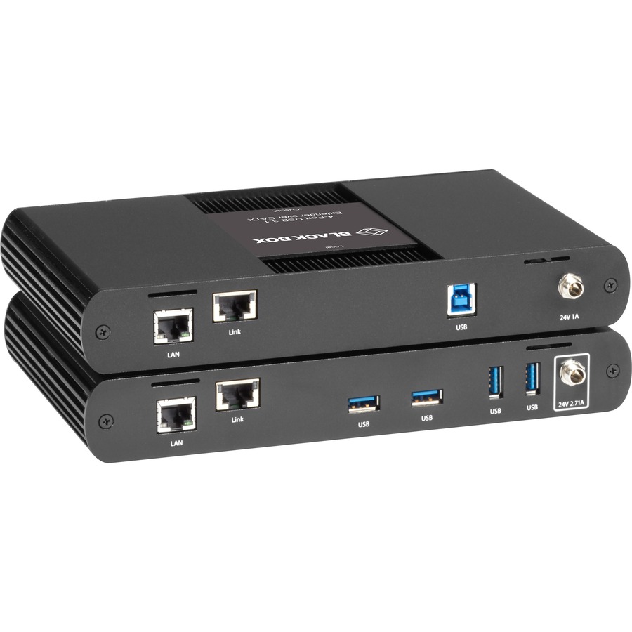 Black Box USB 3.1 Extender over CATx - 4-Port - Network (RJ-45) - 4 x USB - 328.08 ft Extended Range