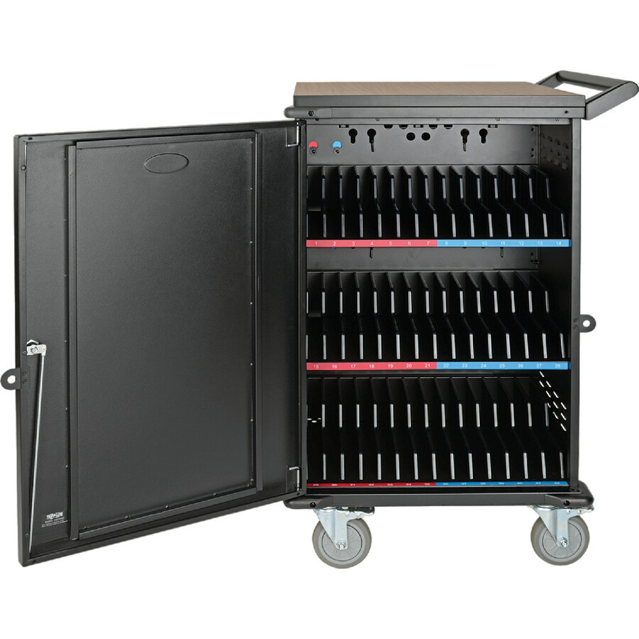 Tripp Lite by Eaton 42-Device AC Mobile Charging Cart - Laptops and Chromebooks 120V NEMA 5-15P 10 ft. (3.05 m) Cord Black