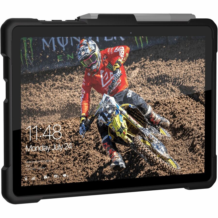 Urban Armor Gear Outback Carrying Case Microsoft Surface Go, Surface Go 2, Surface Go 3, Surface Go 4 Tablet - Black