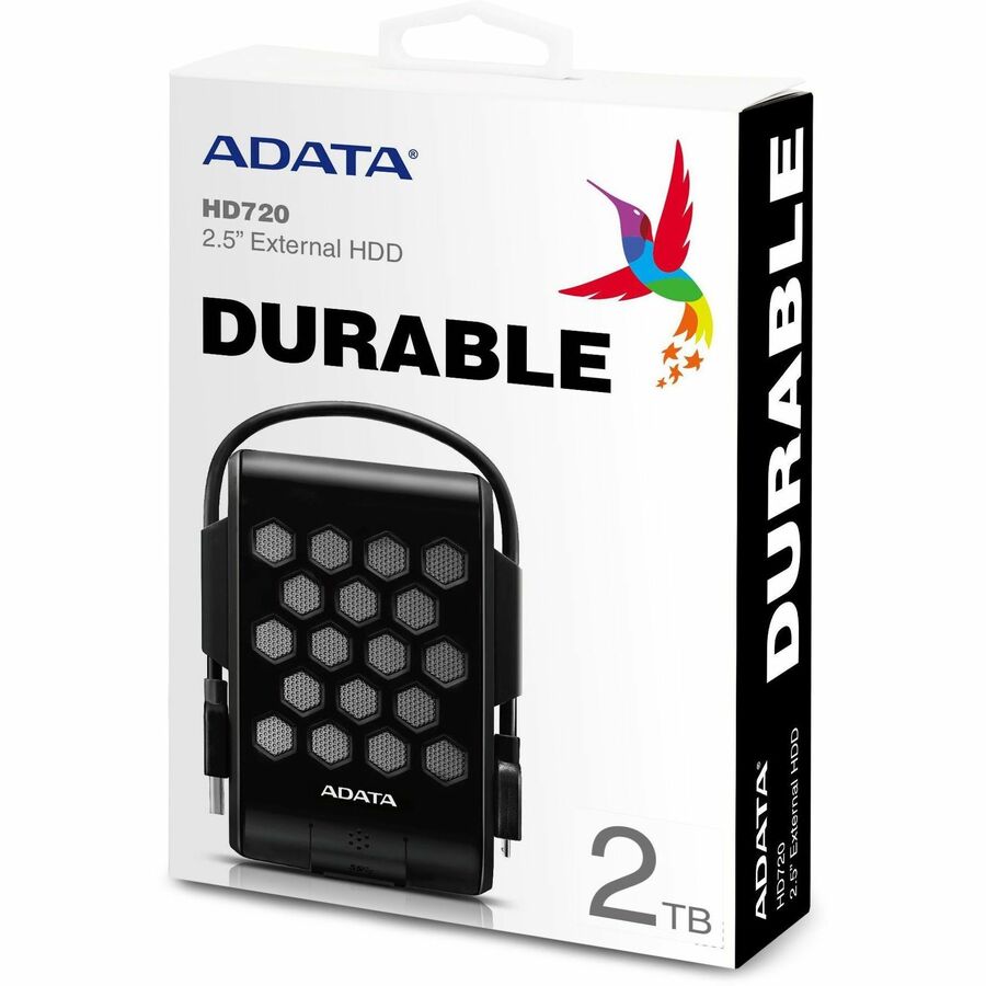 Adata HD720 AHD720-2TU31-CBK 2 TB Portable Hard Drive - 2.5" External - Black