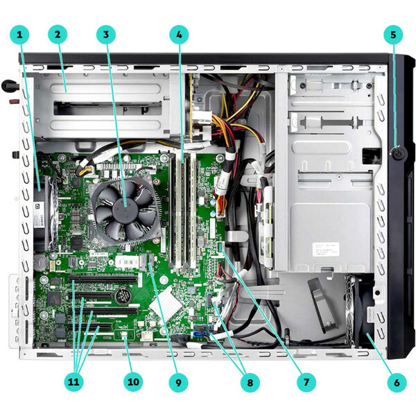HPE ProLiant ML30 G10 Intel Xeon E-2124 4-Core 3.30GHz 8GB Tower Server- 4x 3.5" LFF NHP Bays (P06781-S01) - Genuine HPE 3.5" LFF HDD to be ordered separatel