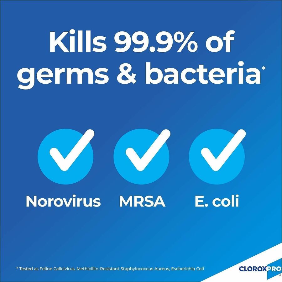 CloroxPro™ Germicidal Bleach - Concentrate - 121 fl oz (3.8 quart) - Recommended For: Germs Remover - Disinfectant, Antibacterial - Clear - 2 / Pallet
