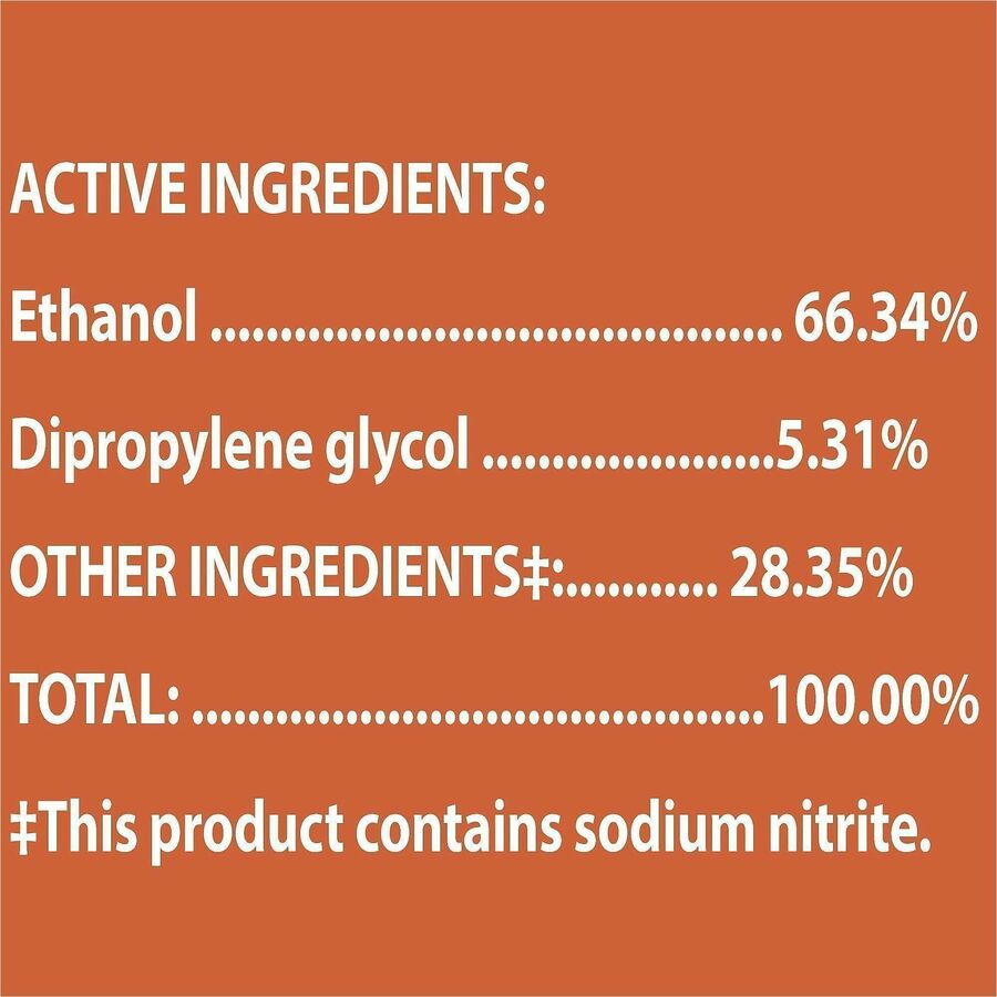 CloroxPro™ 4 in One Disinfectant & Sanitizer - 14 fl oz (0.4 quart) - Fresh Citrus Scent - Deodorize, Disinfectant, Antibacterial - Orange - 133 / Pallet