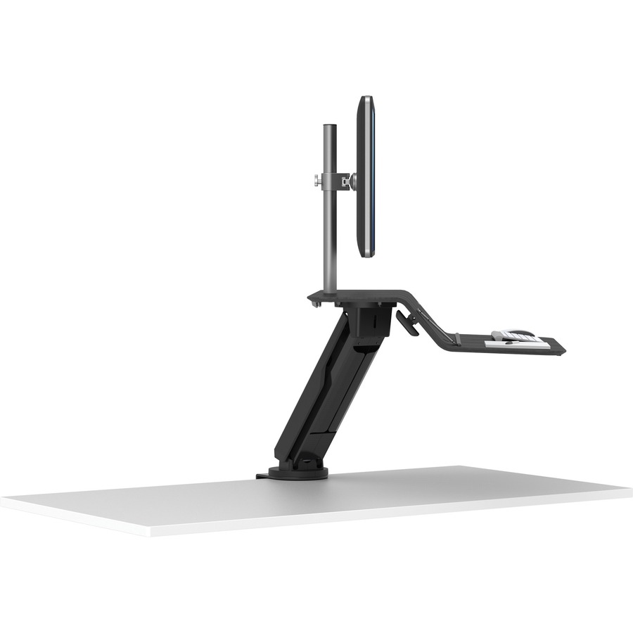 Fellowes Lotus™ RT Sit-Stand Workstation Black Single - 1 Display(s) Supported - 1 Each - LCD Monitor/Plasma Mounts - FEL8081501