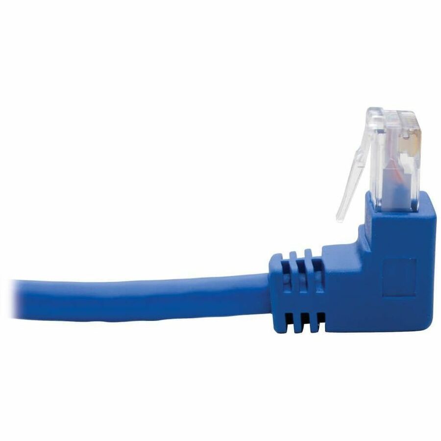 Eaton Tripp Lite Series Up/Down-Angle Cat6 Gigabit Molded UTP Ethernet Cable (RJ45 Up-Angle M to RJ45 Down-Angle M), Blue, 5 ft. (1.52 m)