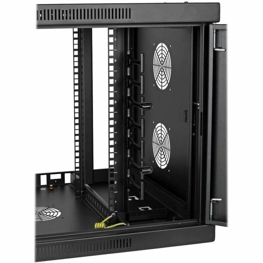 Tripp Lite by Eaton SmartRack 9U Low-Profile Switch-Depth-Plus Wall-Mount Mini Rack Enclosure Wide Acrylic Window
