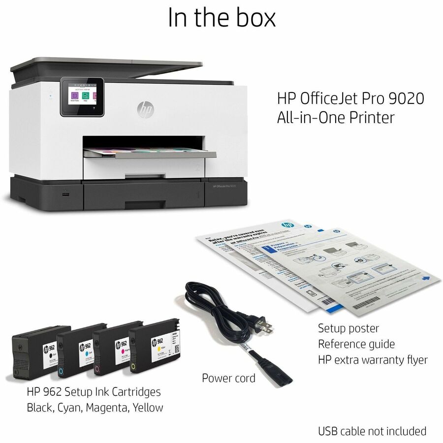 HP Officejet Pro 9020 All-In-One Inkjet Multifunction Printer-Color