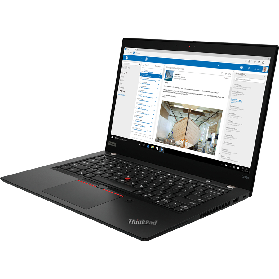 Lenovo ThinkPad X390 20Q0002YUS 13.3" Touchscreen Ultrabook - 1920 x 1080 - Intel Core i7 8th Gen i7-8565U Quad-core (4 Core) 1.80 GHz - 16 GB Total RAM - 256 GB SSD - Black