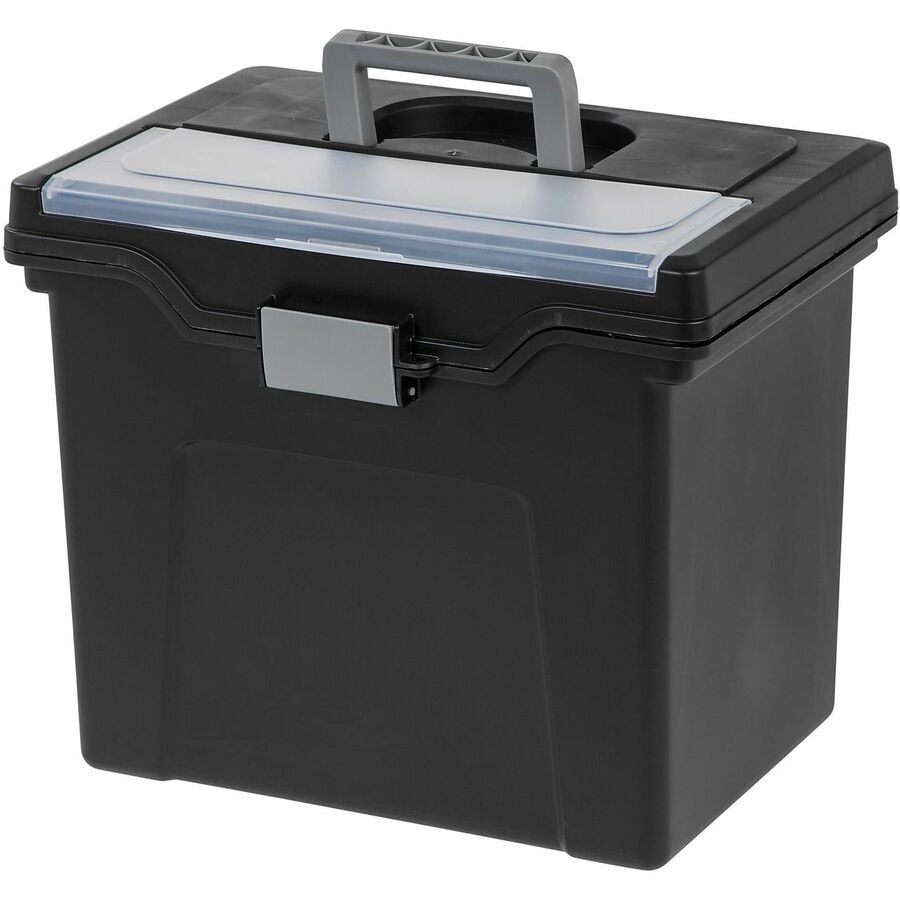 Office Depot Mobile File Box, Large, Letter Size, 11 5/8"H x 13 3/8"W x