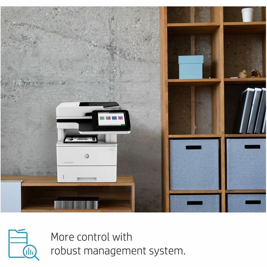 HP LaserJet M528dn Laser Multifunction Printer - Monochrome - Copier/Printer/Scanner - 43 ppm Mono Print - 1200 x 1200 dpi Print - Automatic Duplex Print - Up to 150000 Pages Monthly - 650 sheets Input - Color Scanner - 600 dpi Optical Scan - Gigabit Ethe