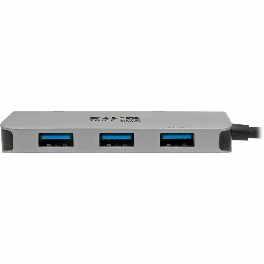 Tripp Lite by Eaton USB C Multiport Adapter Converter w/ 3 USB-A Ports, 4K HDMI, PD Charging, Thunderbolt 3 Compatible USB Type C, USB-C
