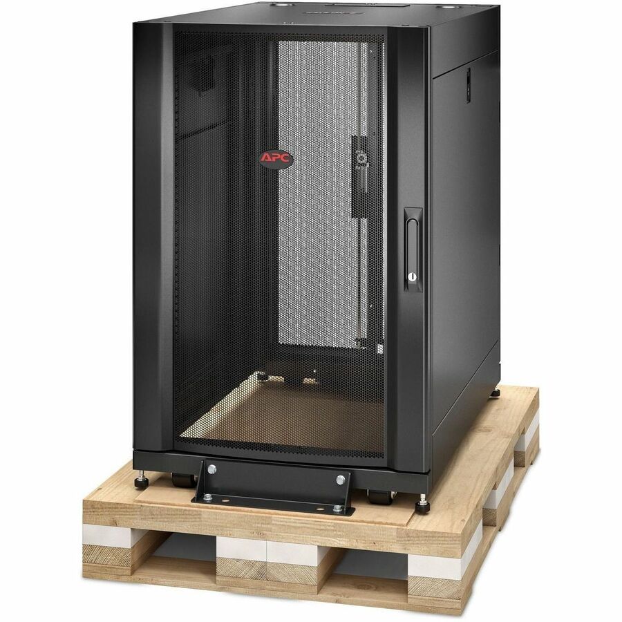APC NetShelter SX, Server Rack Enclosure, 18U, Shock Packaging, Black, 925H x 600W x 900D mm [TAA]