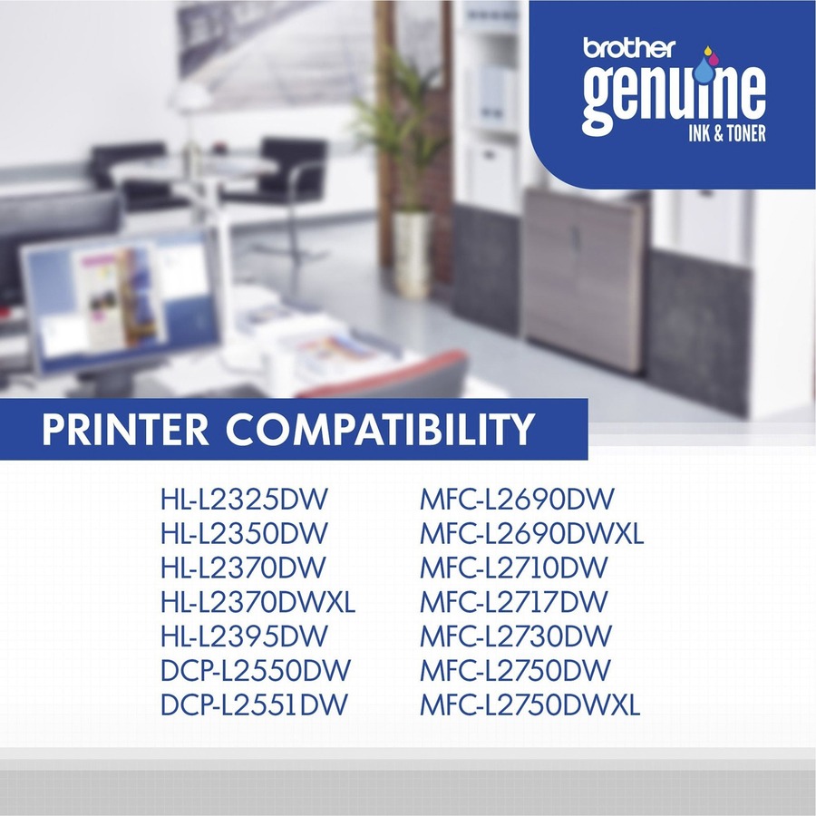 Genuine Brother TN760 TN-760 Toner Cartridge Black DCP L2550DW HL L2350DW  L2370DW L2370DW XL L2390DW – Ink Direct Corporation