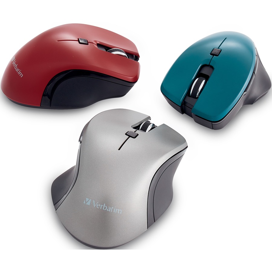 Verbatim USB-C&trade; Wireless Blue LED Mouse - Teal